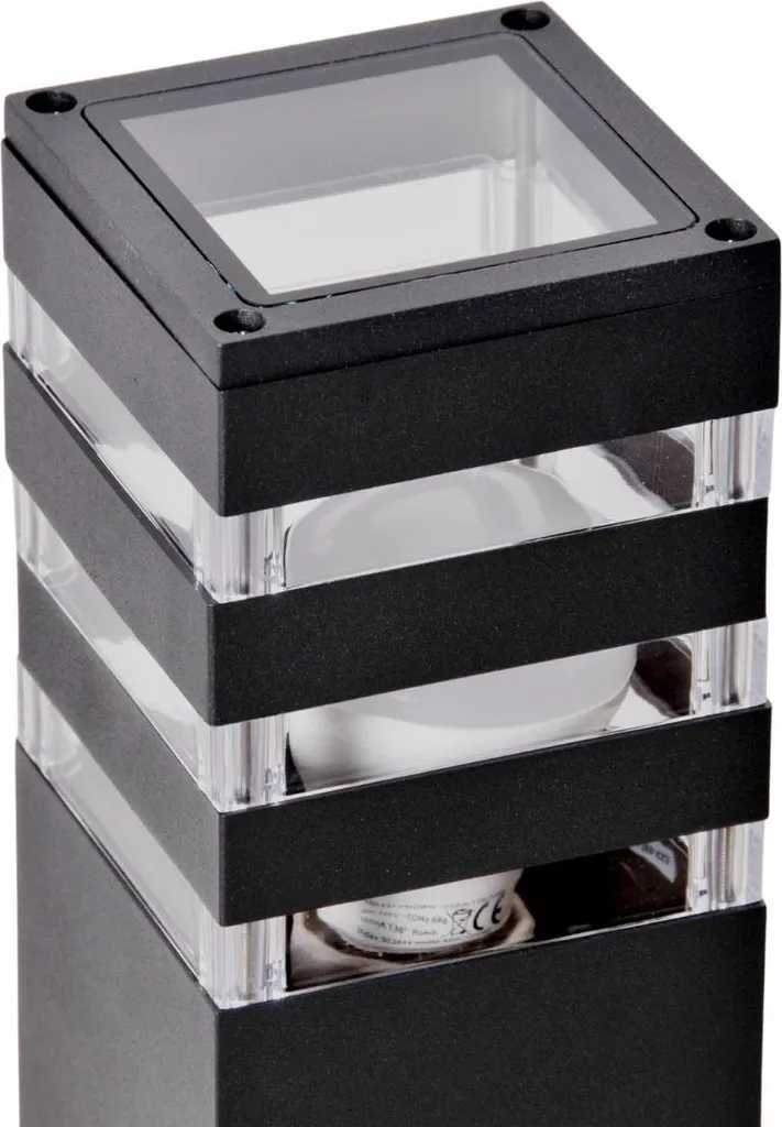 Lampe extérieure PIR 74cm Polux TEKSAS graphite avec capteur crépuscule - 3