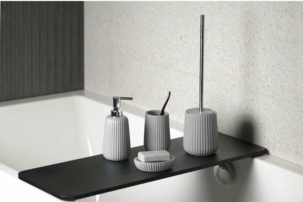 Scopino WC Gedy Marika Grigio in Ceramica - Accessori Bagno Design