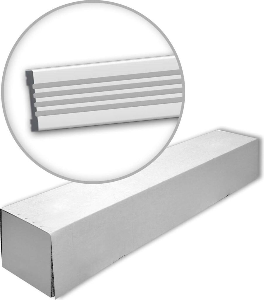 Profhome 651702-box Wandleisten 1 Karton SET mit 30 Friesleisten | 60 m