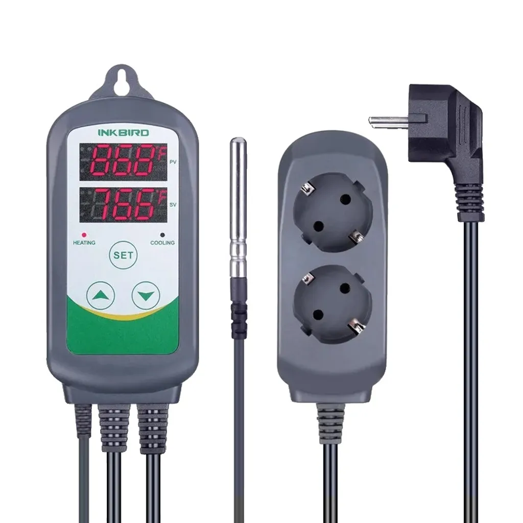 Thermostat numérique double relais ITC-308S pour chauffage et froid