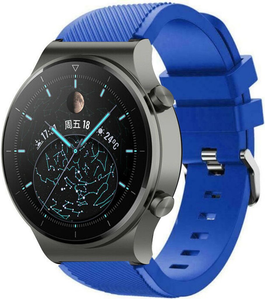 Strap-it Huawei Watch GT 2 Pro Silikonarmband (Blau)