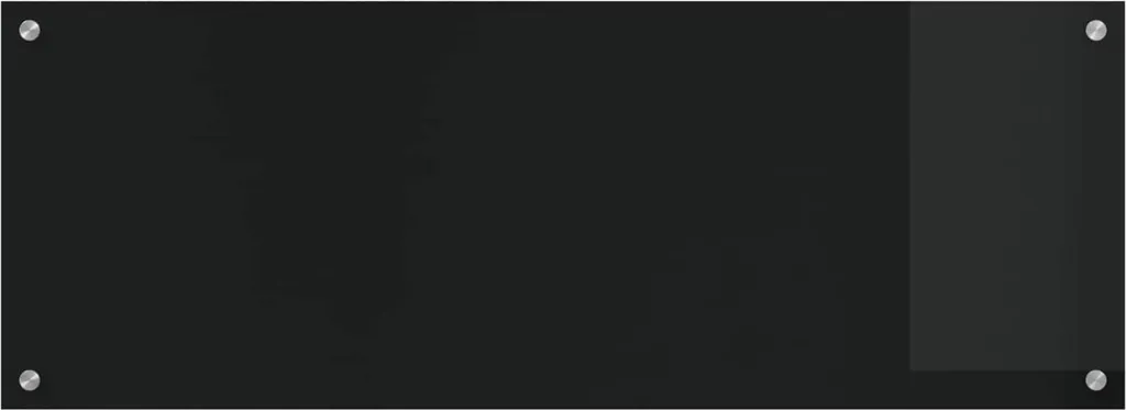 Alzatina Cucina Vetro Nero vidaXL 110x40 cm | Protezione Anti-Macchia