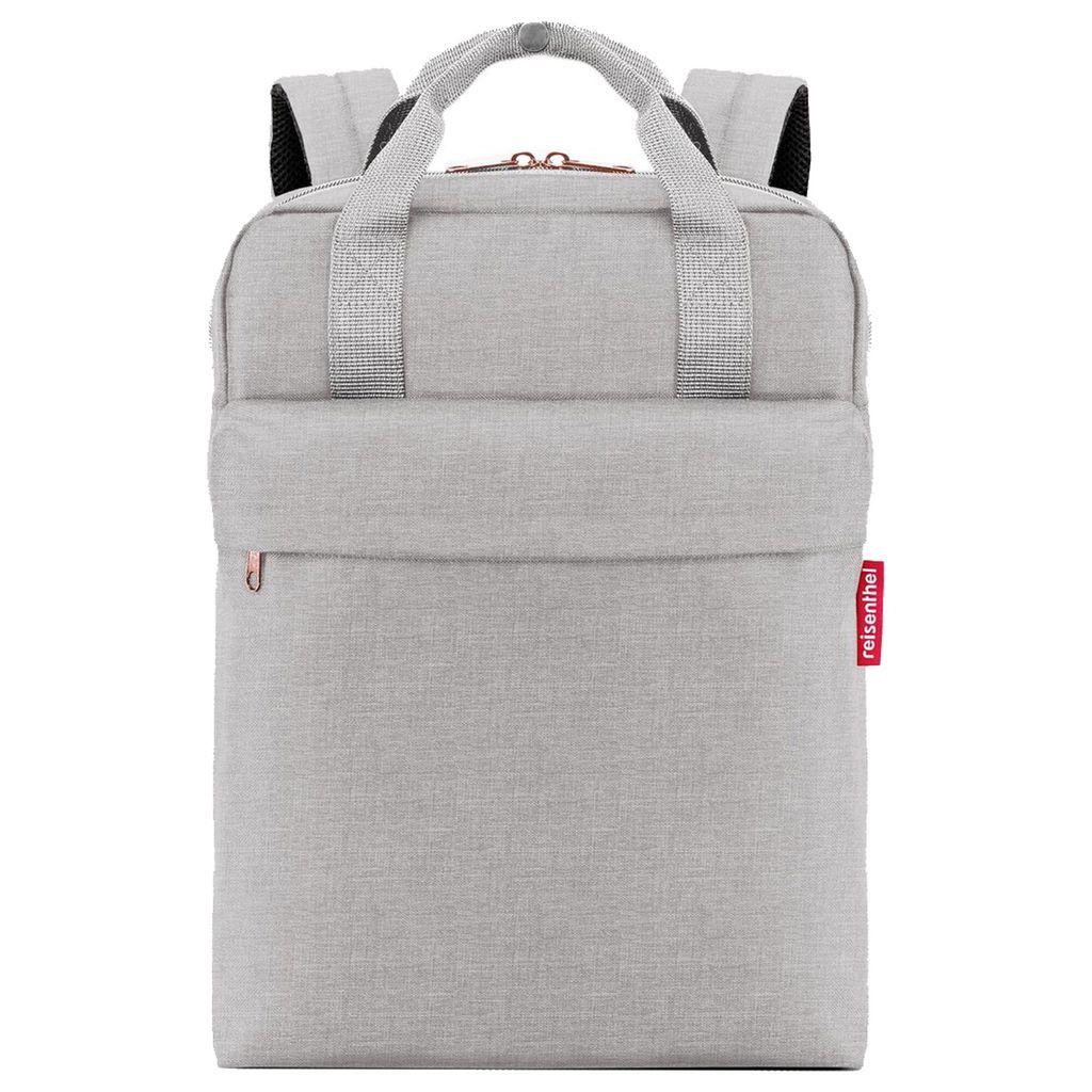 reisenthel Tagesrucksack Rucksack mit Laptopfach Allday Backpack M 15L Twist Sky Rose hellgrau