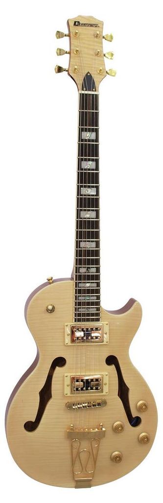 DIMAVERY LP-600 elektrische gitaar, naturel esdoorn Productafbeelding 