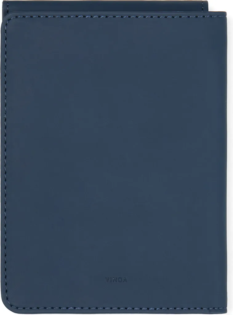 Copri Passaporto Vinga Baltimora RFID Blu Navy | Pronto al Decollo