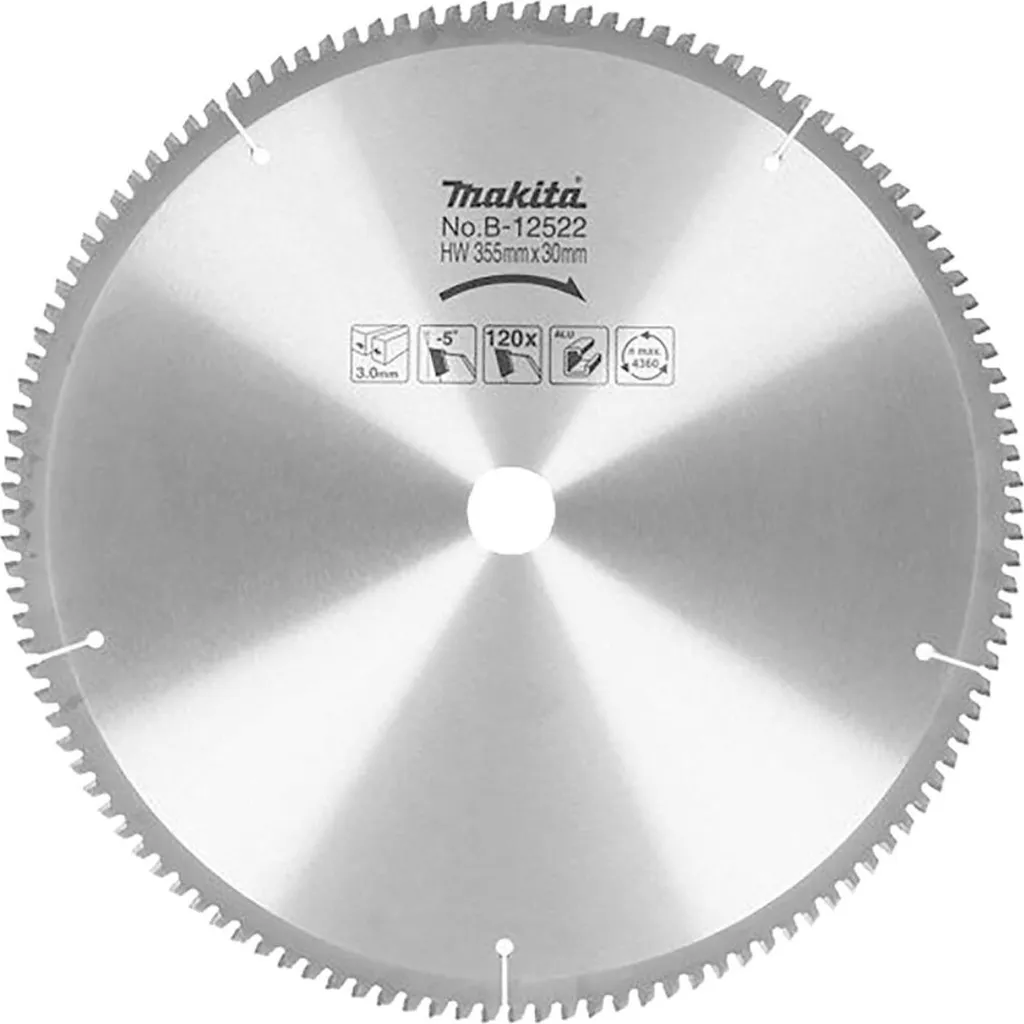 Lame de scie Makita aluminium 355mm : finissez-en avec les bavures