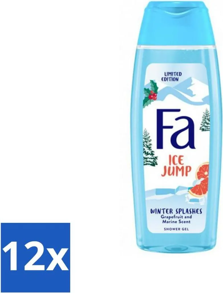 Gel Douche Fa Winter Splashes 250ml : Fraîcheur et Soin Pack de 12 PC