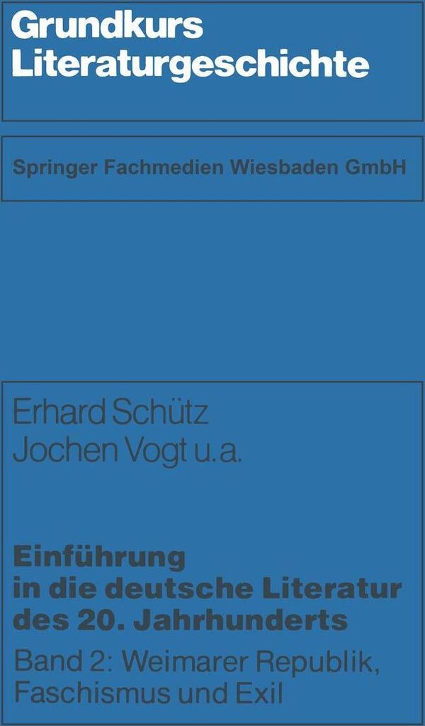 Einführung in die deutsche Literatur des 20. Jahrhunderts