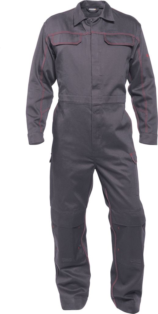 DASSY Toronto Flammhemmender Overall mit Kniepolstertaschen ZEMENTGRAU Gr.M Länge: STANDARD