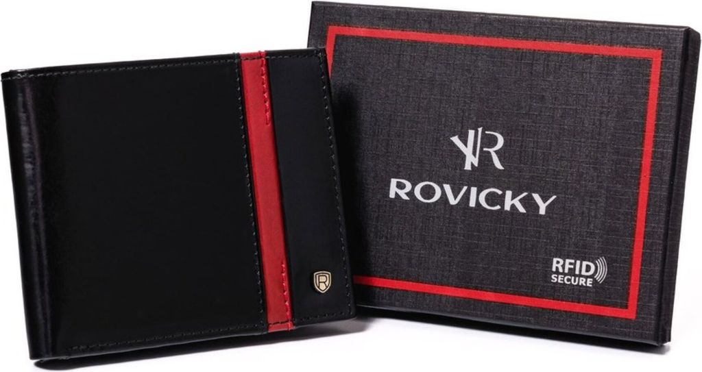 Rovicky | Herren-Kartenetui aus Leder mit RFID Protect