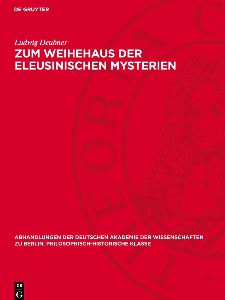 Zum Weihehaus der eleusinischen Mysterien