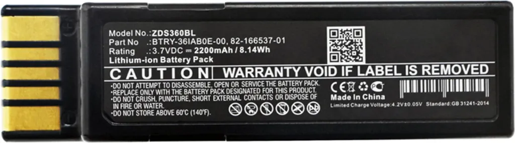 Batterie pour scanner code-barres Zebra DS3678 - Solution inventaire
