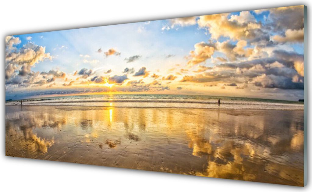 Glasbilder 125x50 Wandbild Druck auf Glas Meer Landschaft