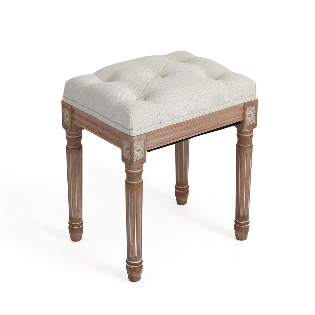 HomeMiYN Banc d'entrée rembourré, tabouret pour enfiler les Image du produit 