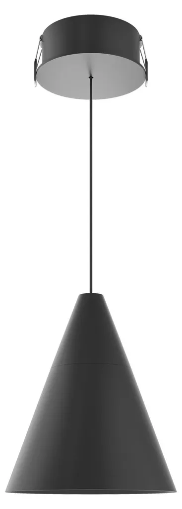 Suspension XL SPACE 15 ZOE luminaire noir mat optique 38°
