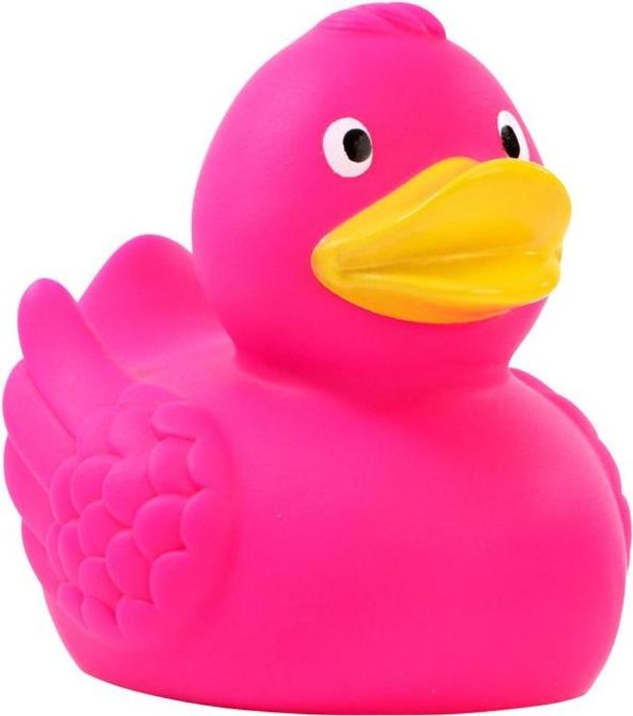 Ente pink - unifarbene Enten - Quietscheente - Badeente - ca. 8 cm gross