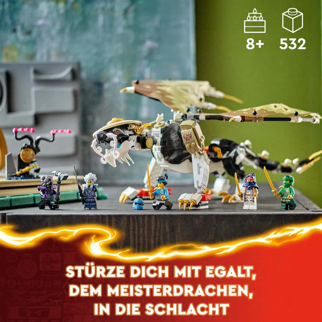 LEGO Ninjago 71809 Egalt le Maître Dragon - Set de Construction Ninja - 8