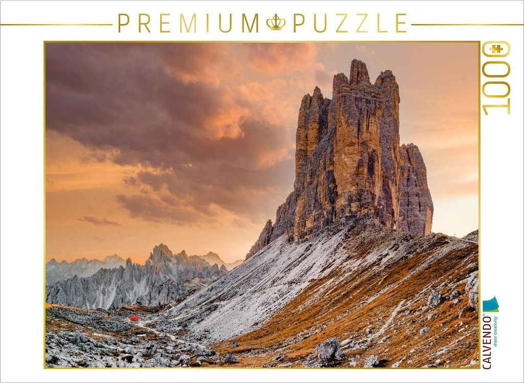 CALVENDO Puzzle Blick auf die Osseite der Drei Zinnen | 1000 Teile Lege-Größe 64x48cm Foto-Puzzle für glückliche Stunden