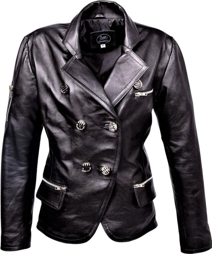 Lederblazer aus ECHT Leder in schwarz