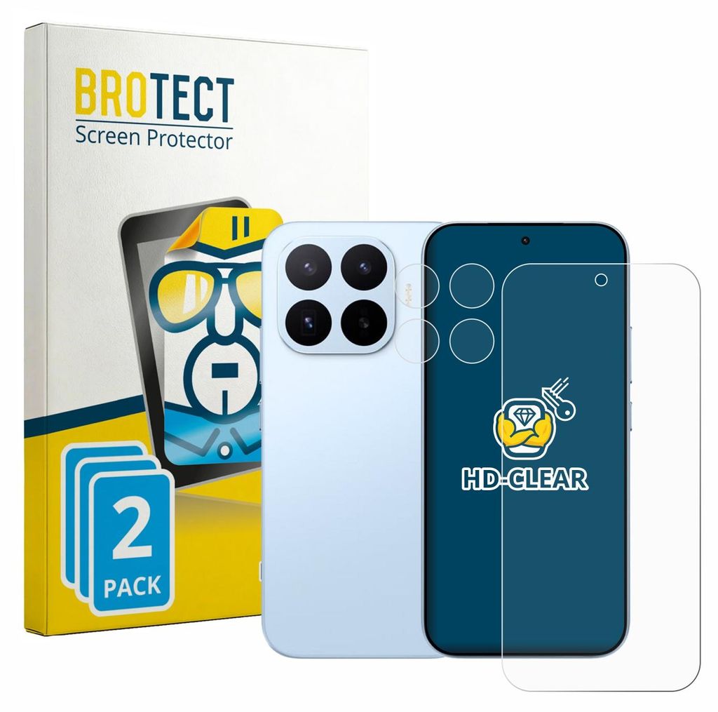 2x Für Xiaomi 17T (Display+Kamera) Schutzfolie BROTECT Produktbild 