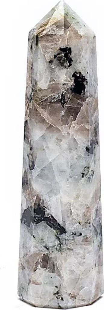 Regenboog Maansteen Obelisk --set van 2 stuks - ±7,5 - 10 Productafbeelding 
