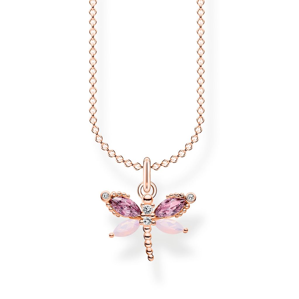 Halskette für Damen mit Libellenahänger von Thomas Sabo Produktbild 