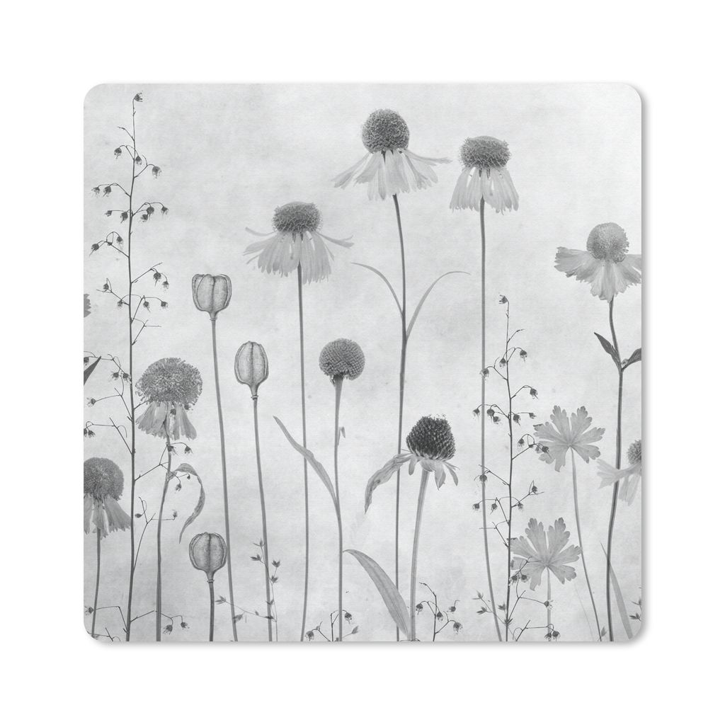 MuchoWow Mauspad Mousepad Pflanzen - Stilleben - Aquarell 20x20 cm - Mousepads - Maus Mat - Pad - Mausunterlage - Desk Mat - Bureauartikeln