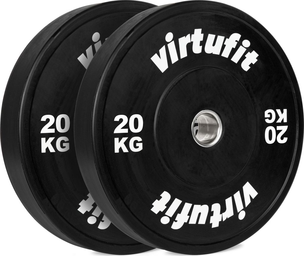 VirtuFit Bumper Plates Hantelscheiben 50 mm Gummi 2 x 20 kg