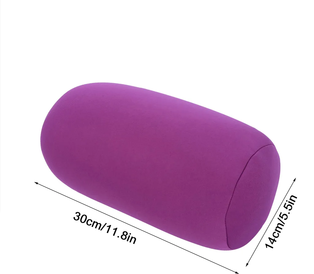 Coussin dorsal violet microperles respirant - Confort voyage et maison
