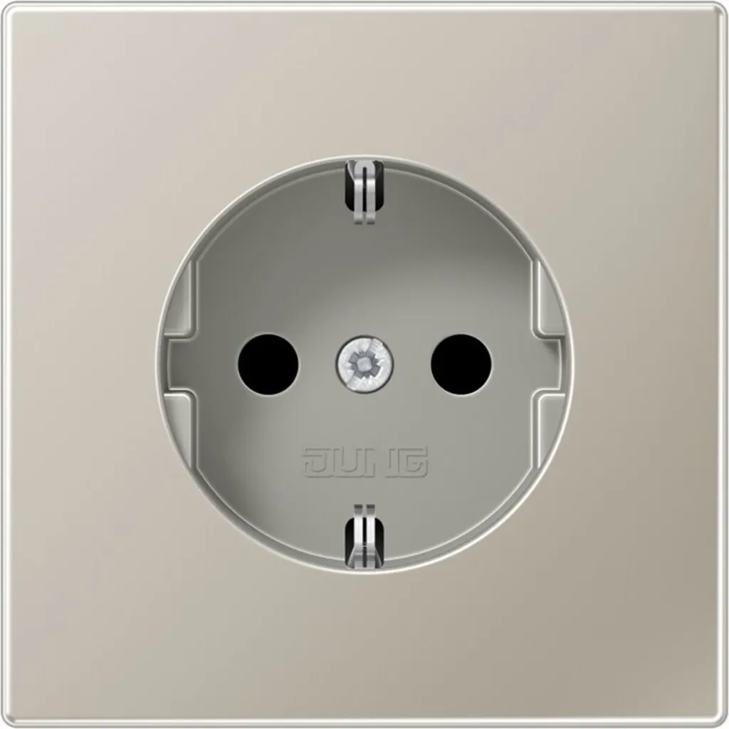 Jung ES1520 Prise SCHUKO robuste en acier avec protection de sécurité