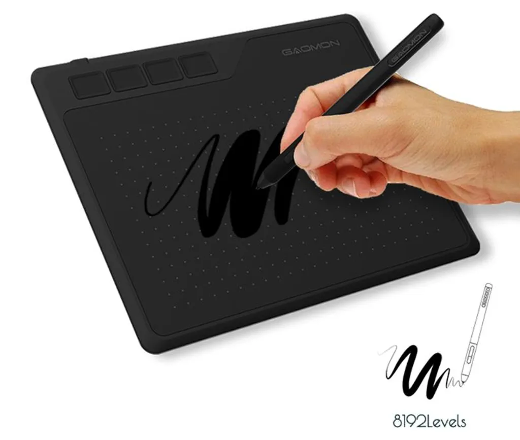 Tablette graphique USB précise : dessinez sans latence - 8192 niveaux