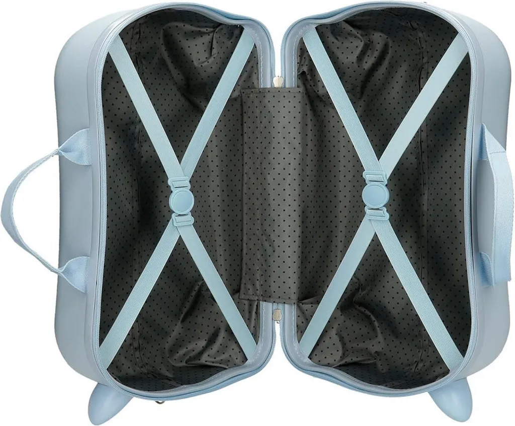 Valise rigide enfant Stitch Disney bleu clair à 4 roues multidirection - 5