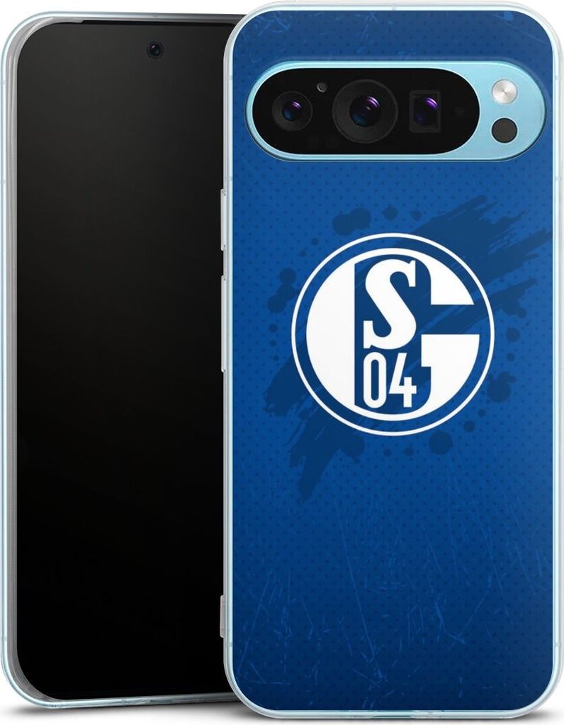 DeinDesign Handyhülle für Google Pixel 9 Pro XL Silikon Hülle Case Smartphone Schutzhülle Bundesliga FC Schalke 04 Offizielles Lizenzprodukt