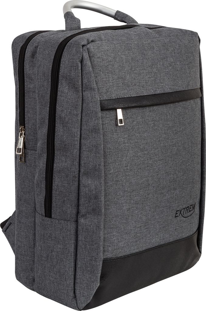 Bag Street Laptop Rucksack Schulrucksack Sportrucksack Schulranzen T0020 Grau