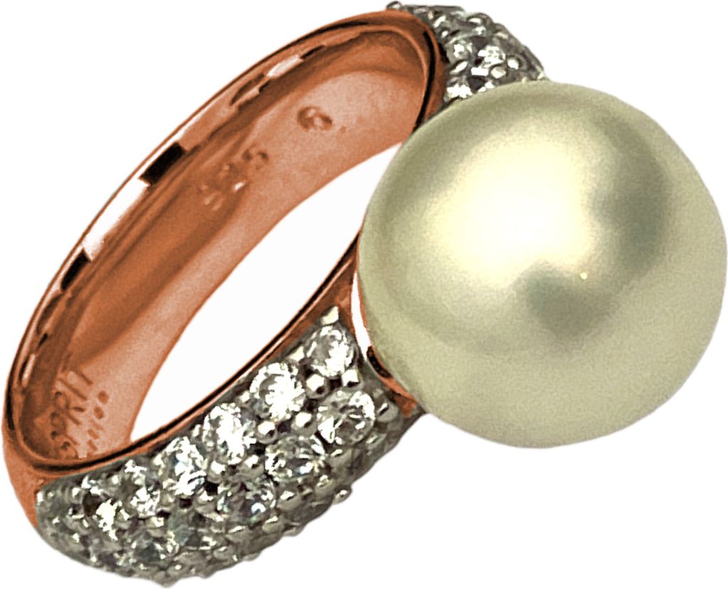 Esprit Collection Ring Nephele Rose Silber Rotgold Gr. 55 - ELRG92310B160