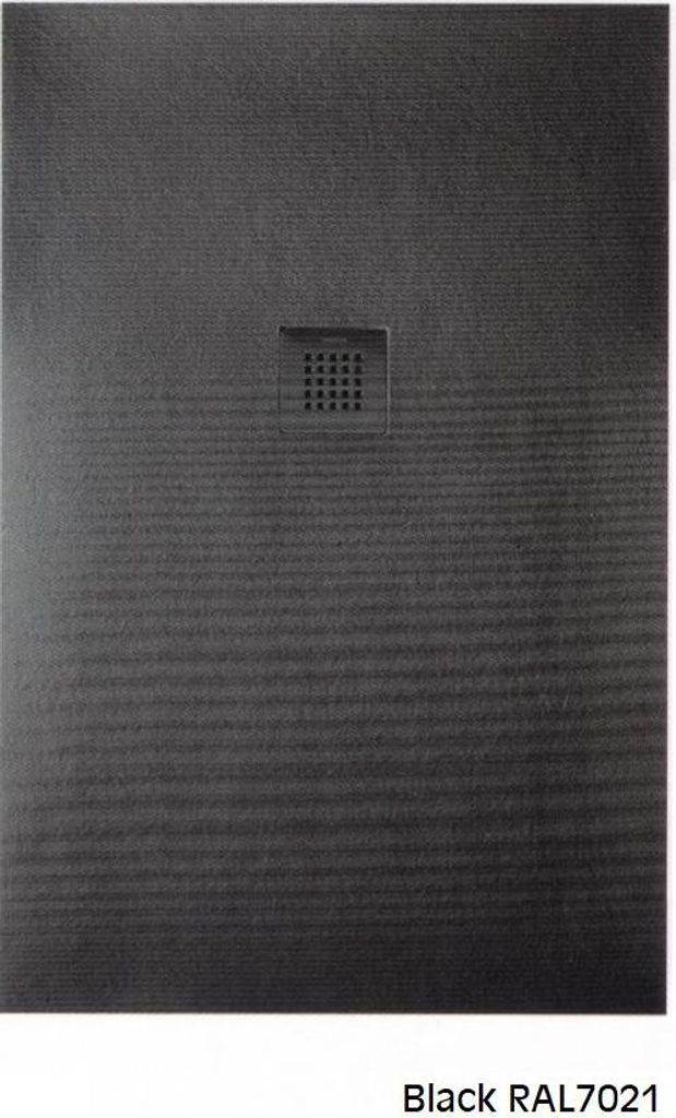 SANYCCES STRATO Rechteckige Duschwanne 90 x 80 cm, schwarz