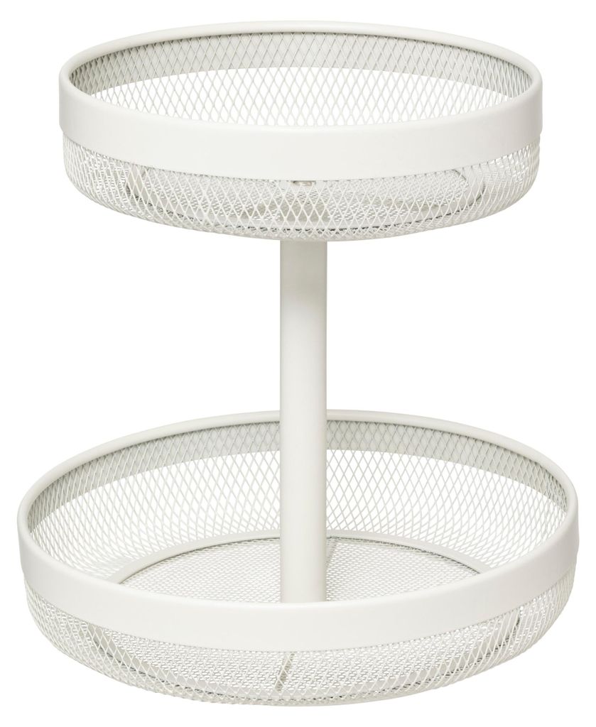 5Five Obstschale 2-lagig - Metall - D30 x 31 cm - weis Produktbild 