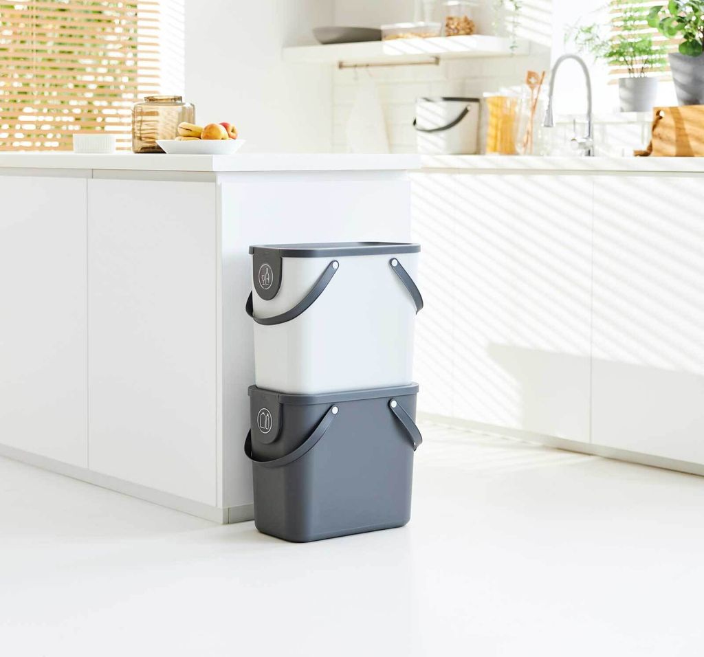 Rotho Mülltrennsystem 25L Albula - Mülleimer 40,0 x 23,5 x Produktbild 4