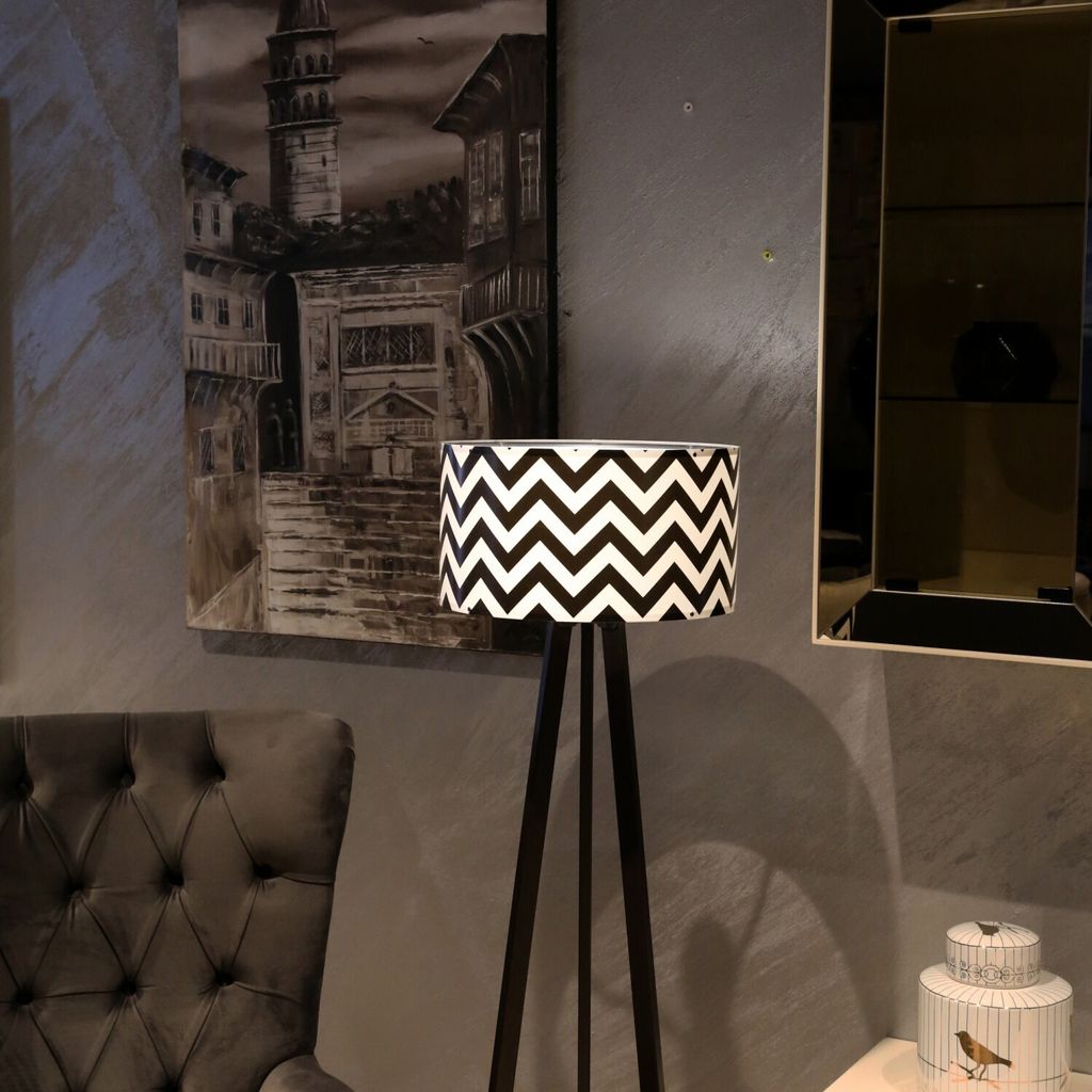 Opviq, AYD-2802, lampada da terra, nero, PVC, 21 x 38 x 140 Immagine del prodotto 