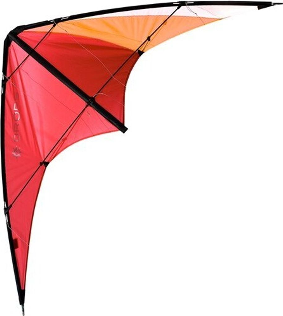 Lenkdrachen Elliot Drops Red - White 1010632 Rot 160 x 75 cm