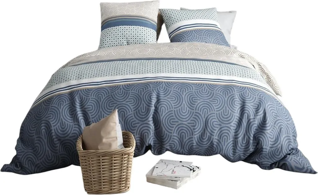 Housse de couette Canopia anti-plis avec taie d'oreiller douce au toucher