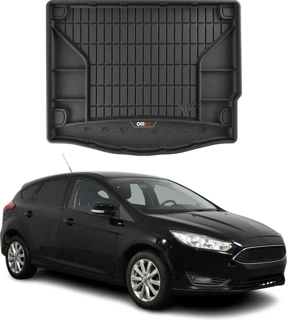 Set Tappetini 3D OMAC Ford Focus 2010-2018 | Gomma TPE Nero Alta Resistenza