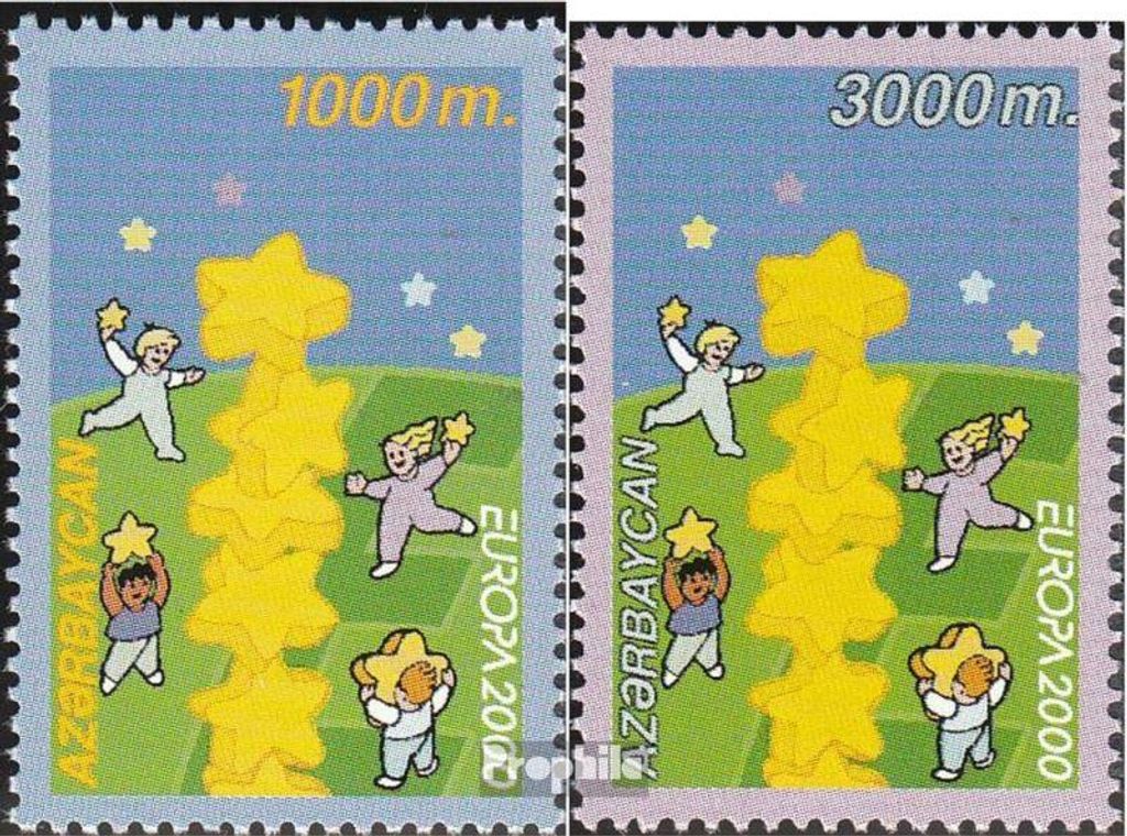Briefmarken Aserbaidschan 2000 Mi 461A-462A (kompl.Ausg.) postfrisch Europa