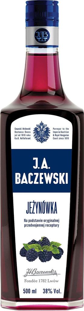 Vodka J.A. Baczewski, Jezynowka, 500 ml Immagine del prodotto 
