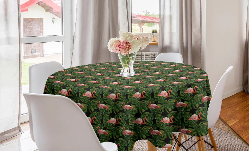 Decorazione Cucina: Tovaglia Circolare Fenicottero ABAKUHAUS 150 cm