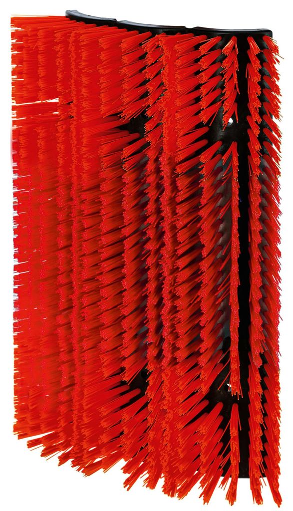 Kerbl Kratzbürste flexibel Viehbürste Rot Polyamid 30x9,5x43cm Rinder Pferde