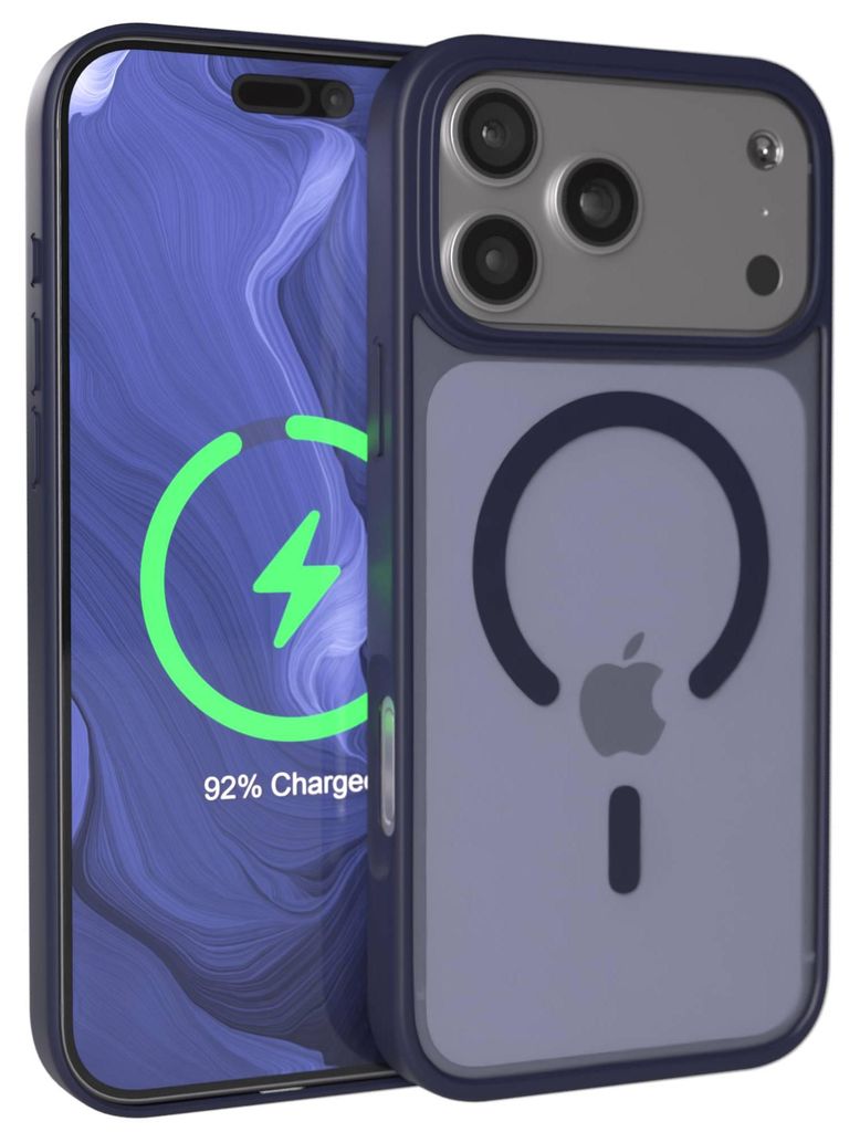 EAZY CASE - Outdoor Case mit MagSafe Funktion kompatibel mit Apple iPhone 17 Pro Max, induktives Laden, stoßfest, Silikonhülle mit Kameraschutz i...