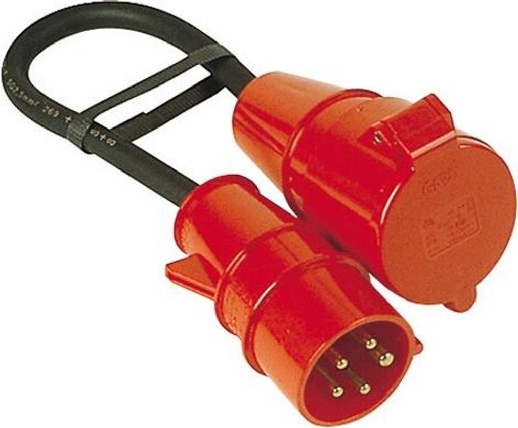 Adapterleitung, CEE 16 A/32 A, 5-polig, 0,5 m, H07RN-F 5G2,5