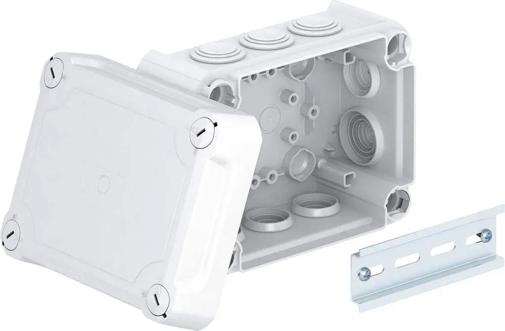 Boîte de dérivation OBO Bettermann T 100 HD LGR avec couvercle gris