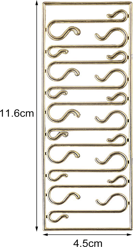 100 Stück S-förmige Haken, Weihnachtsstrümpfe, Glocken, Geschenke, Aufhänger, Schmuck, Fotos, Hängehalter für Weihnachtsbaumdekoration
